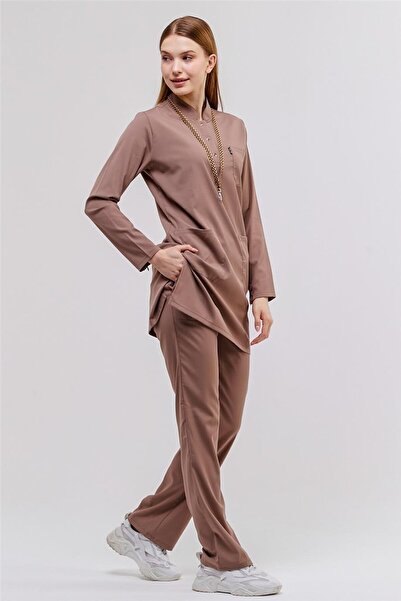 Çatı Medikal Happiness Modest - طقم جيرسي للأطباء والممرضات من الليكرا - زي ا...