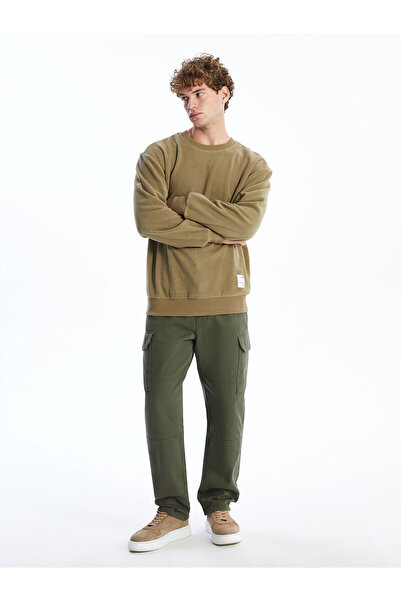 LC Waikiki Ανδρικό φούτερ με μακρυμάνικο φλις λαιμόκοψη