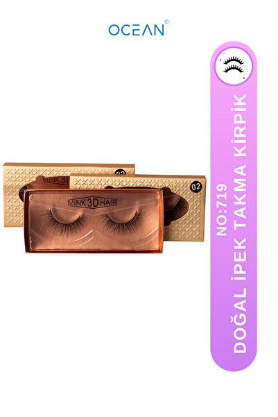 Ocean Takma Kirpik Kolay Uygulanabilir Doğal Görünümlü Ipek Kirpik