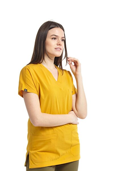 Çatı Medikal UltraLycra Spaniard - قميص جراحي من الليكرا للأطباء والممرضات (ن...