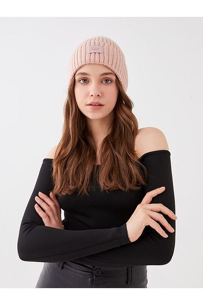 LC Waikiki LCW ACCESSORIES Label Detaillierte Strickmütze für Damen