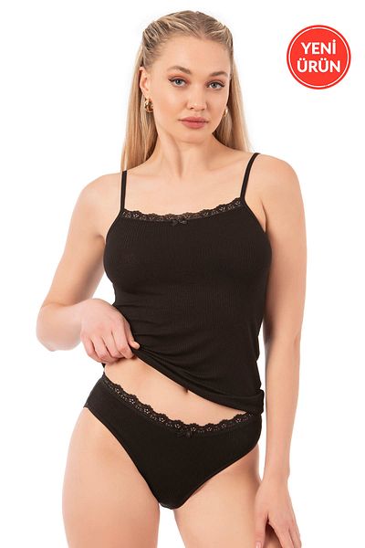 ÖZKAN underwear طقم ملابس داخلية نسائية من Özkan 27043 مصنوع من الفسكوز ومرن ومريح