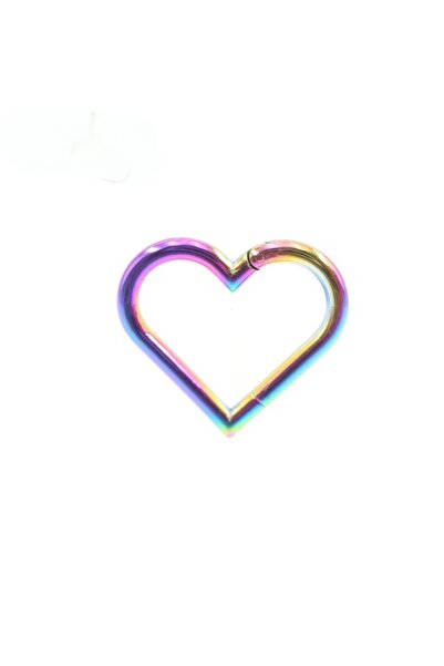 MAZEN Cerrahi Çelik Klipsli Kalp Tragus, Helix, Lobe, snug Küpe Piercing