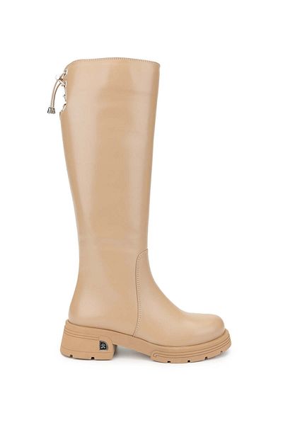 Tamer Tanca Women's Genuine Leather Camel Casual Boots