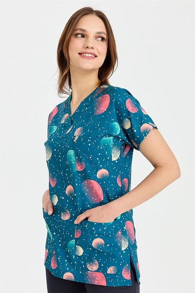 Çatı Medikal Carnival Basic - Tricou cu model pentru asistentă medicală veterinară (UNISEX) / Milky Way
