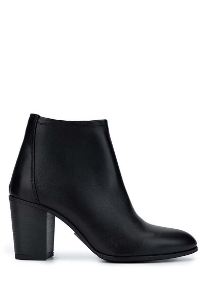 Tamer Tanca Women's Vegan Black Leather Heeled Boots