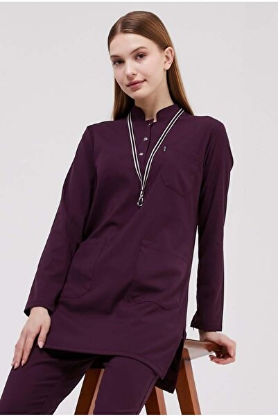 Çatı Medikal السعادة المتواضعة - قميص علوي واحد من الليكرا للطبيب والممرضة، ب...