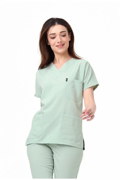 Çatı Medikal UltraLycra Spaniard - قميص جراحي من الليكرا للأطباء والممرضات (ن...