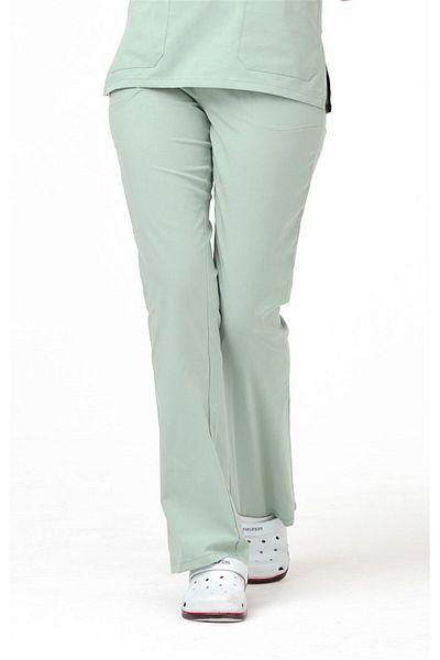Çatı Medikal Spaniard Ultralycra - Scrubs Lycra Doctor Nurse (FEMEI), Tricou chirurgical cu un singur fund verde apă