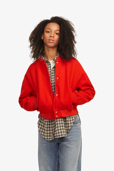 JJXX Jxsara Red Women's Coat - 12258790 -Fieryred