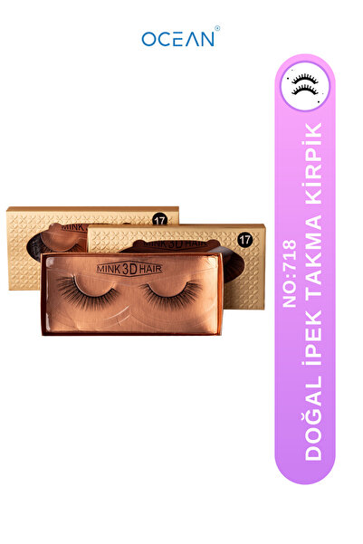 Ocean Takma Kirpik Kolay Uygulanabilir Doğal Görünümlü Ipek Kirpik