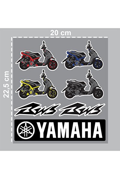 Redline Grafik Motosiklet BWS Sticker Seti 7 parça