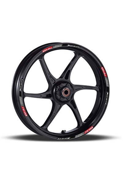 Redline Grafik Bajaj Dominar Kırmızı 3D Reflektif Yansıtma Özellikli Damla Ja...