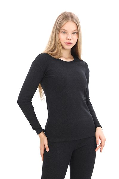SAUNA SUIT Set de lenjerie de corp termică de iarnă unisex, de sus și de jos, set termic de culoare antracit din bumbac