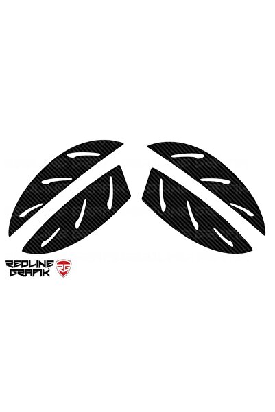 Redline Grafik Suzuki Hayabusa Karbon Yan Koruma Sticker Set