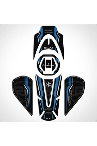 Redline Grafik Redlinegrafik Bajaj Pulsar NS 200 2011-2020 Uyumlu Tank Pad Se...