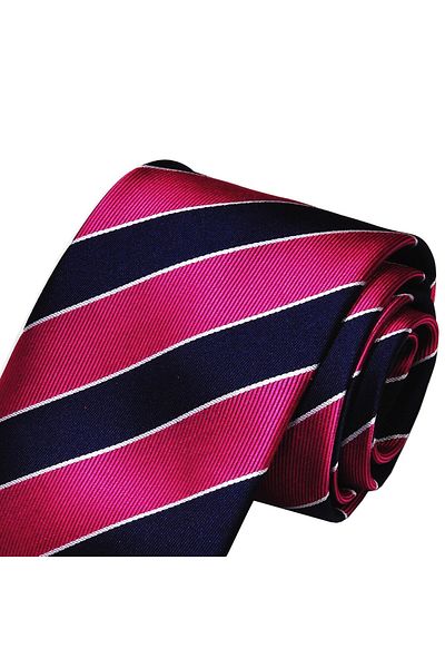 Eyida Striped microfiber Jacquard Woven Tie - Handmade BOU007