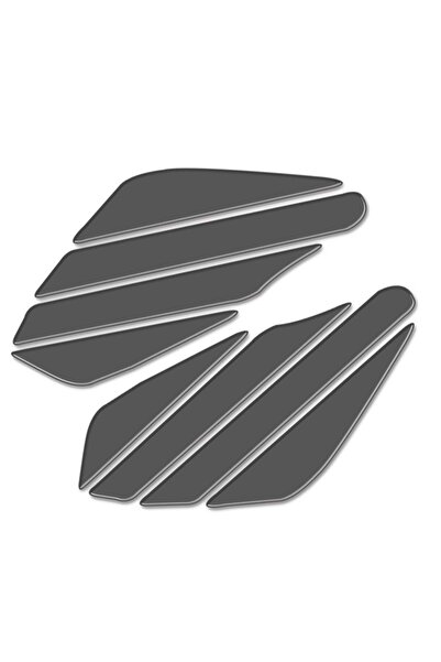 Redline Grafik Stripe Gri Depo Yan Pad Universal Sticker Redline Grafik