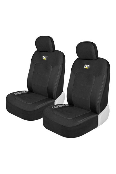 Cat Universal Fit Hexagon Design Mesh Flex Car Front Seat Cover