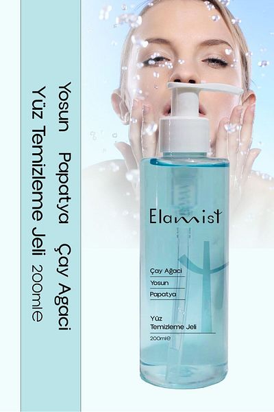 ELAMİST Tea Tree Moose Chamomile Face Cleaning Gel