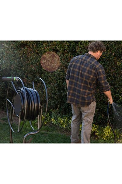 Yard Butler Rust Resistance Steel Free-Standing Swivel Hose Reel