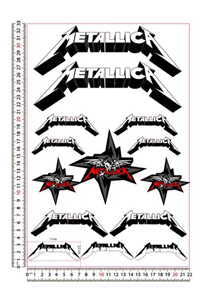 Redline Grafik Metalica Sticker Seti