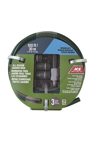 ACE Medium Duty Quick Connect Garden Hose 100ft 7695638