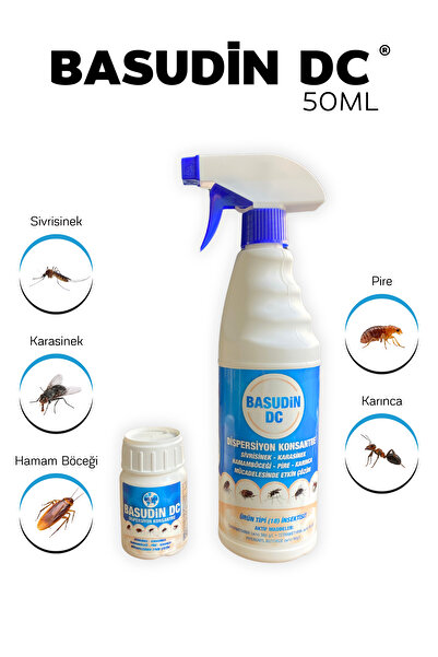 Belsav Basudin Dc 50ml Sprey Hediye! Böcek, Haşere İlacı Sivrisinek, Karasine...