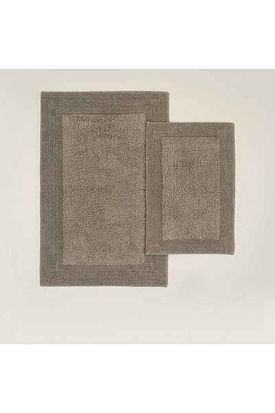 Ecocotton Petra Σετ 2 Πατάκια Μπάνιου 100% Βαμβακερό Μπεζ 60x90-40x60