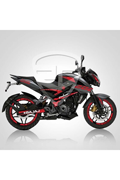 Redline Grafik Bajaj Pulsar 200 NS Full Sticker Set Custom Kırmızı