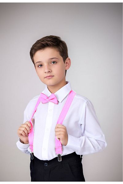 Delfini kids Sling roz cu papion.. Cămașă albă pentru copii