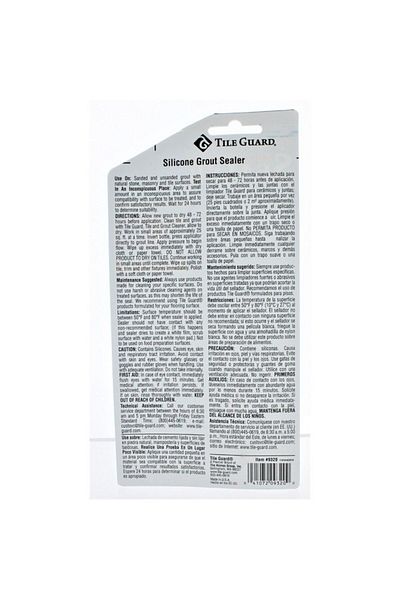 Tile Guard Water Based Penetrating Compact Silicone Grout Sealer 4.3oz