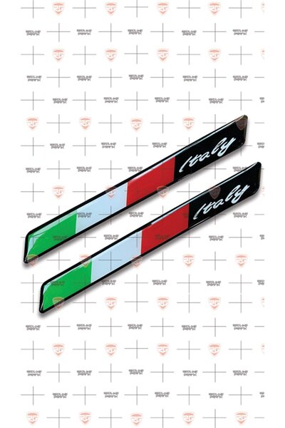 Redline Grafik Italya 2'li 3D Damla Sticker