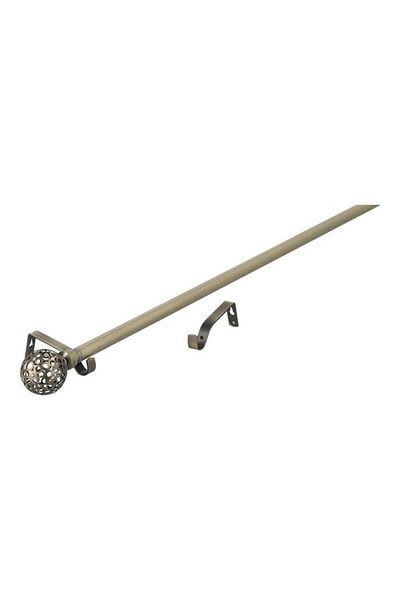 micasa Stainless Steel Elegant Design Ball Curtain Rod 120-210cm