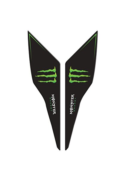 Redline Grafik Cf Moto NK 250 2023 Uyumlu Kuyruk Pad Monster yesil Redlinegrafik