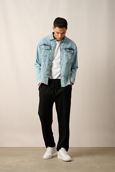 Rocqerx R-2457 Φούστα με διπλή τσέπη Μπουφάν τζιν που πλένεται βρώμικο