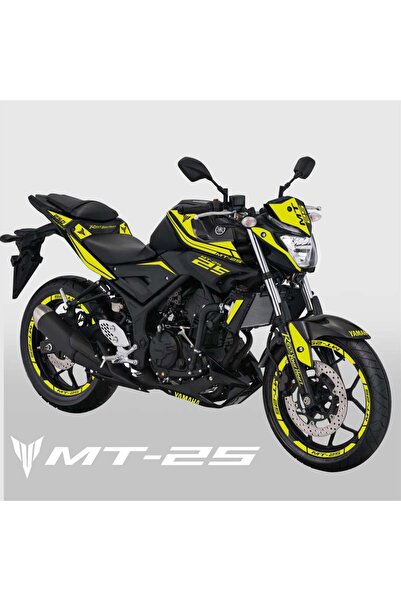 Redline Grafik MT 25 Full Grenaj Sticker Set Custom Neon Sarı mt 25
