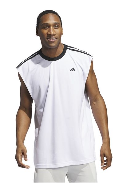 adidas Férfi sport szinglet póló - All World Tank JE9290 fehér