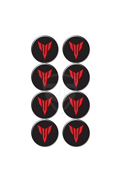 Redline Grafik Redlinegrafik MT Uyumlu Logo 8'li Koruma Takozu 3D Sticker Eti...