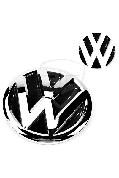 Redline Grafik Volkswagen Arka bagaj Logo 3D İç Sticker Siyah