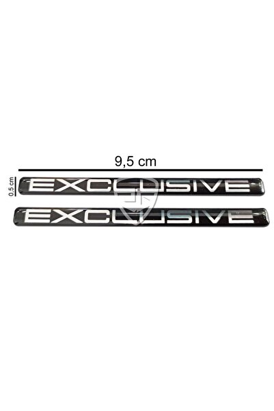 Redline Grafik 2 ADET Gümüş exclusive 3D sticker