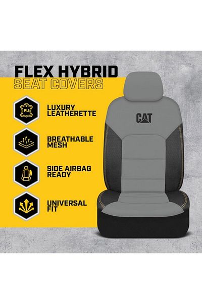 Cat 2-Piece Universal Hybrid Luxury Mesh Car Front Seat Cover