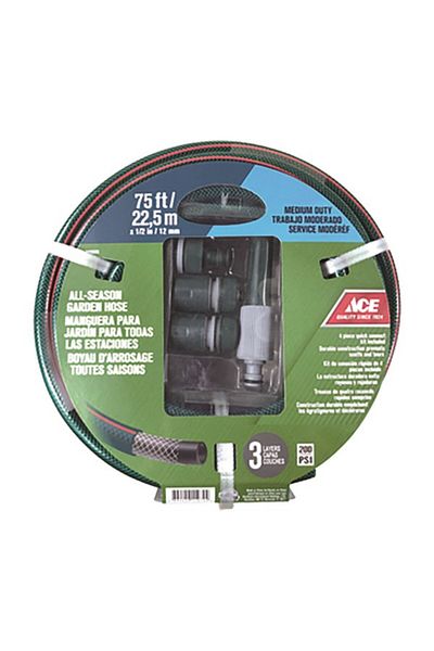 ACE Medium Duty Quick Connect Garden Hose 75ft 7695620