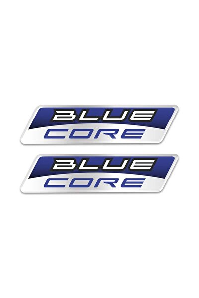 Redline Grafik Blue Core 3D Gümüş Sticker