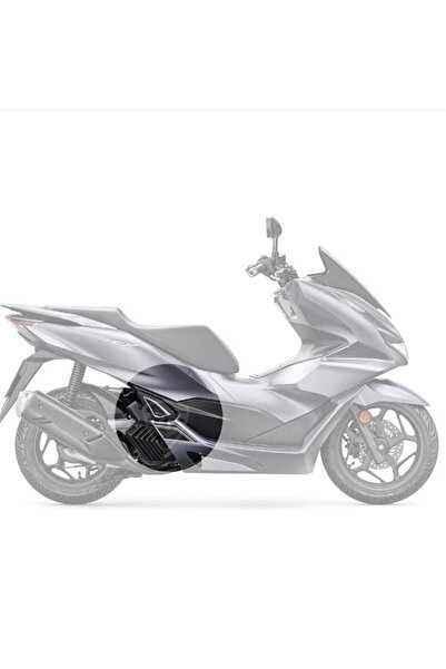 Redline Grafik Pcx 125 2021 Gri Motosiklet İçin Karbon Desen Beyaz Basamak ve...