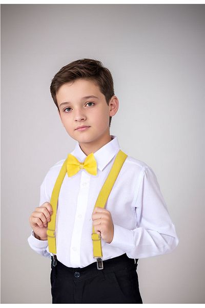 Delfini kids cămașă pentru copii cu papion cu bretele
