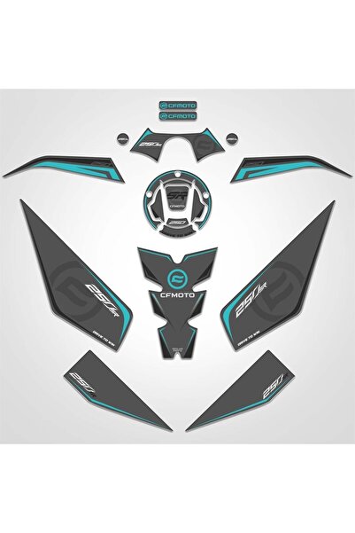 Redline Grafik Cf moto 250sr Full Tank Pad Set Nardo Gri 250 SR