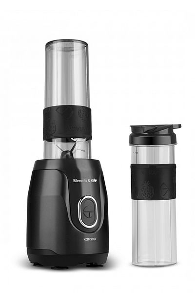 Karaca Blendfit and Go Duo - Double Chamber Personal Smoothie Blender, Black
