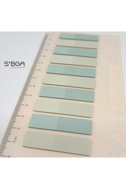 sibga tasarım Transparent Colored Post-It Note Paper - 200 Sheets Bookmark Sticker