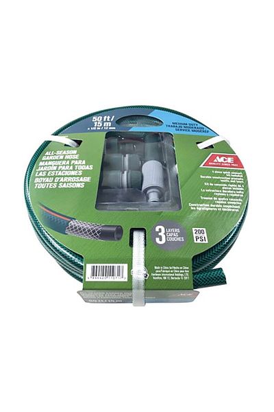 ACE Medium Duty Quick Connect Garden Hose 50ft 7695612